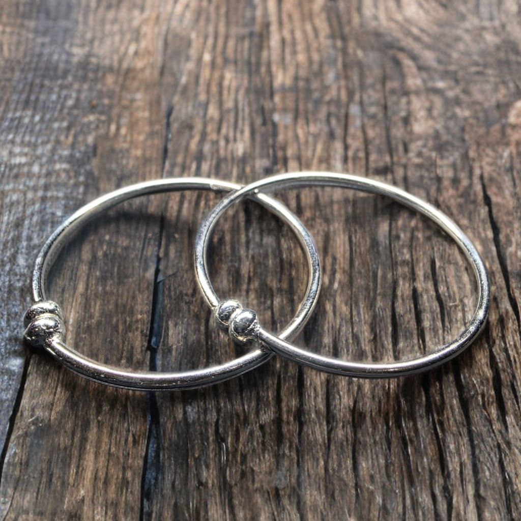 GERMANSILVERS Baby anklet Toe Ring, Adjustable Size,plain silver plated, Contemporary Style