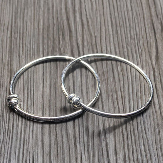 GERMANSILVERS Baby anklet Toe Ring, Adjustable Size,plain silver plated, Contemporary Style
